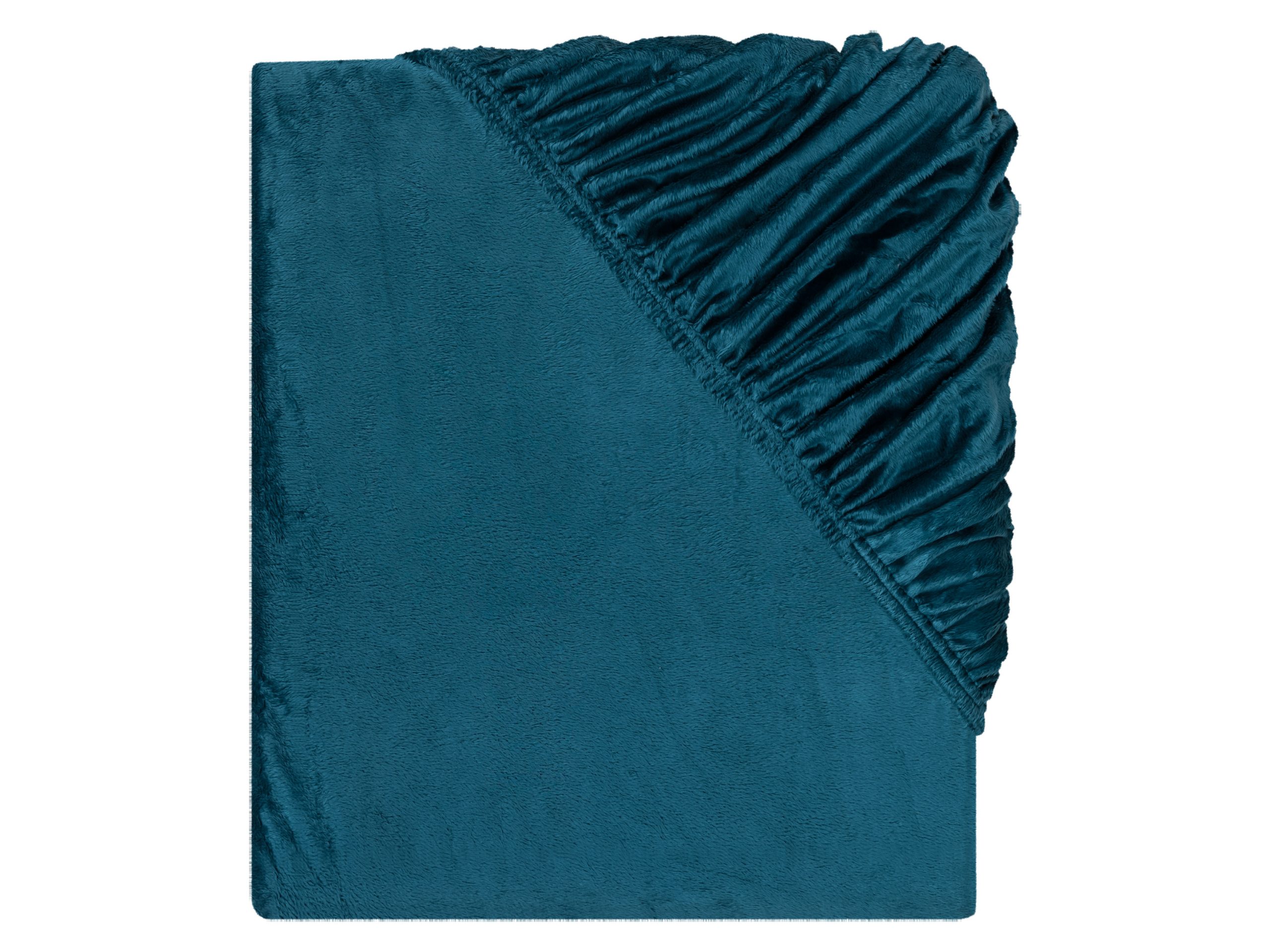 LIVARNO home Pluchen hoeslaken 90-100 x 200 cm (Petrol)