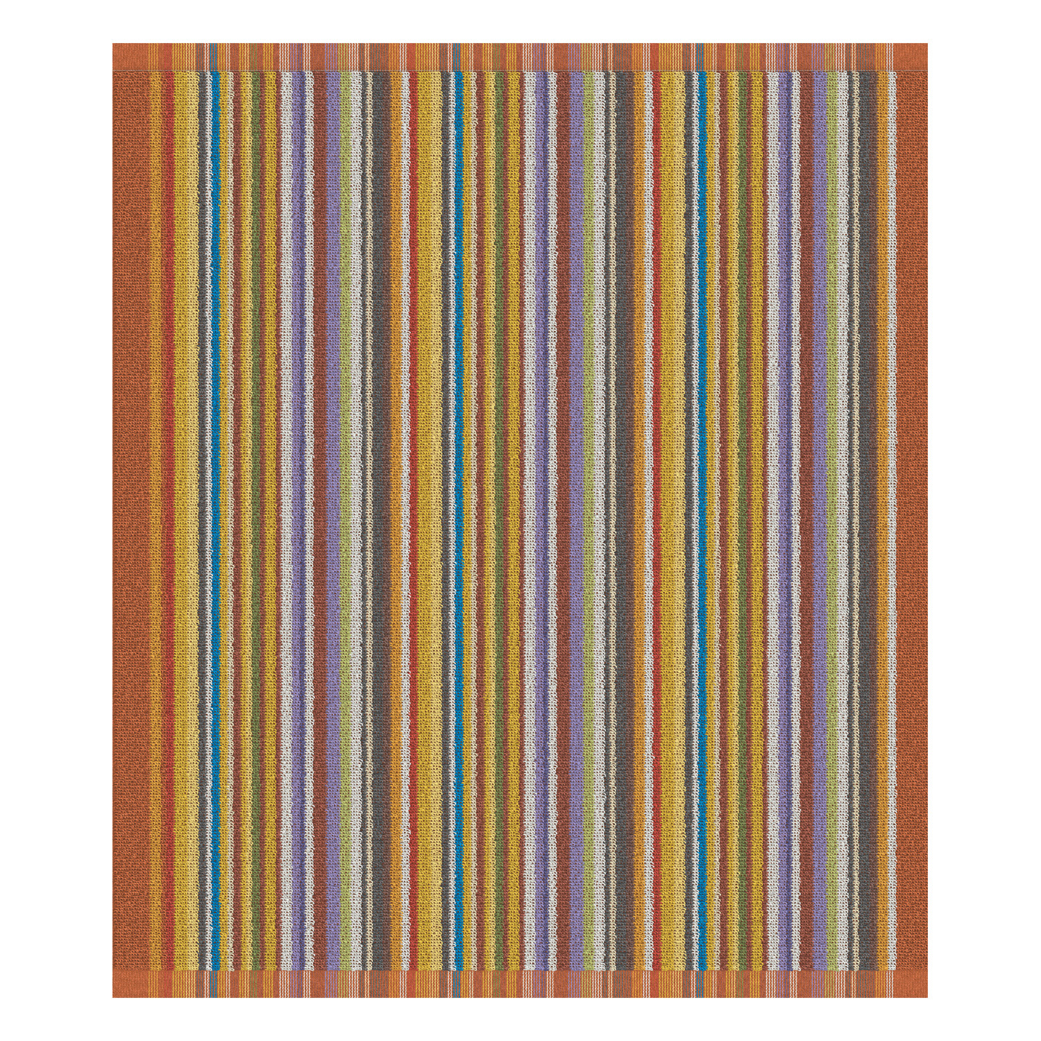 Keukendoek over the rainbow 50x55 cm terra - DDDDD